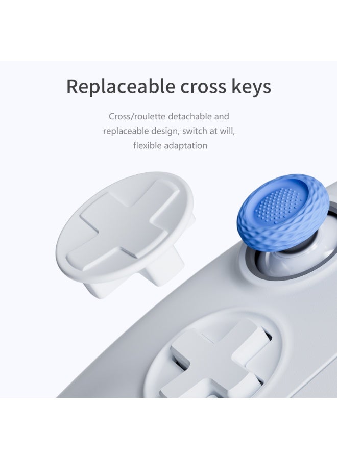 LinYuvo وحدة تحكم ألعاب بلوتوث Classic Joypad LinYuvo KS33 لجهاز Switch و Switch Lite و Switch OLED مع 8 ألوان من إضاءة RGB، عصا تحكم معدنية، جيروسكوب بستة محاور، وظيفة Turbo، اهتزاز مزدوج قابل للتعديل، وظيفة إيقاظ، تحكم بالحركة، انفجار سريع، بطارية 500mAh - Image 5